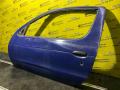 дверь передняя левая Renault Megane 1 поколение 1996, 1.6 л., K7M 702, бензин, МКПП, синий, купе, передний привод - фото №3