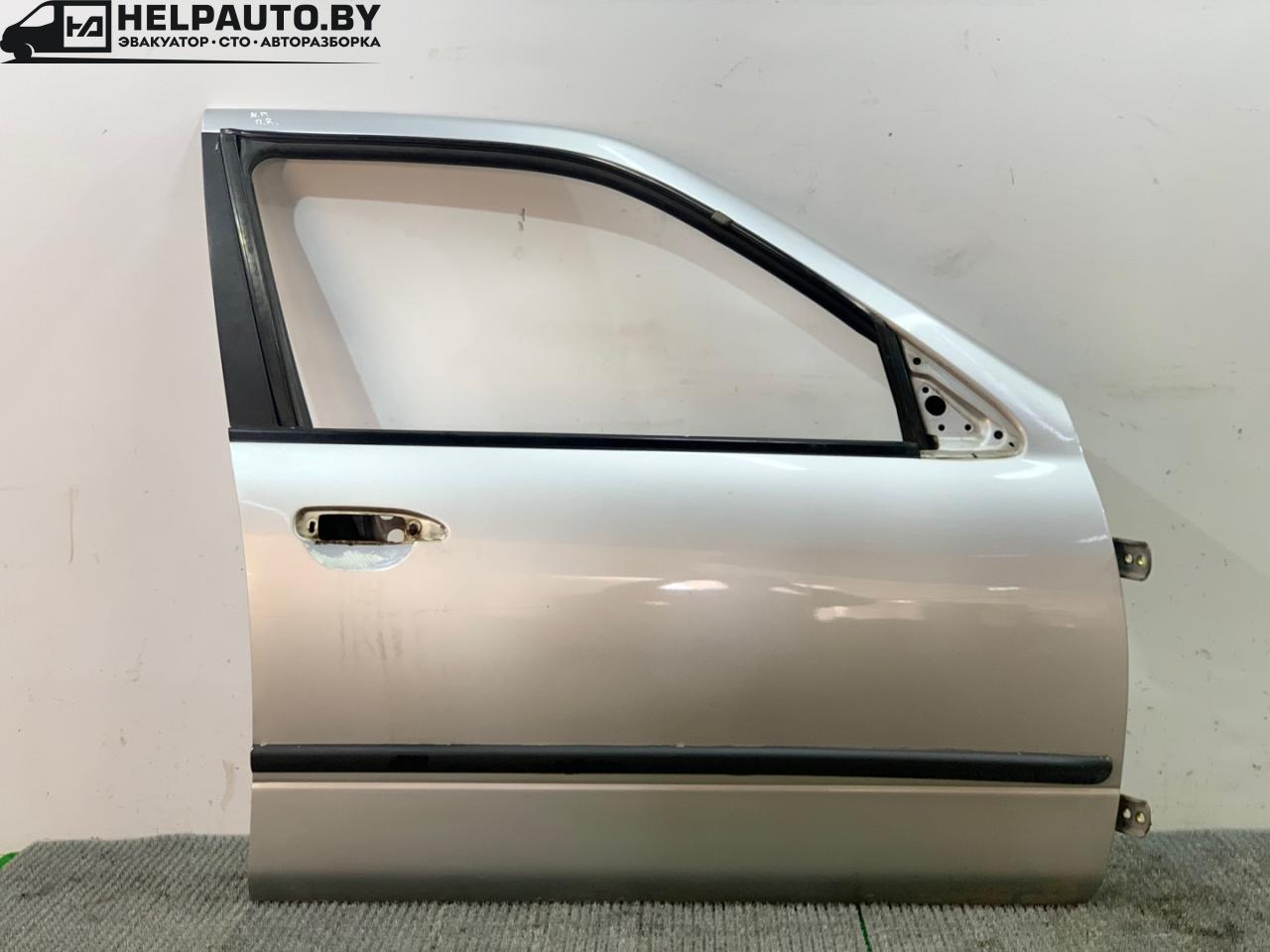 дверь передняя правая Nissan Primera P11 1998, 2.0 л., SR20DE, бензин, 5МКПП, серебристый, седан, передний привод - фото №1
