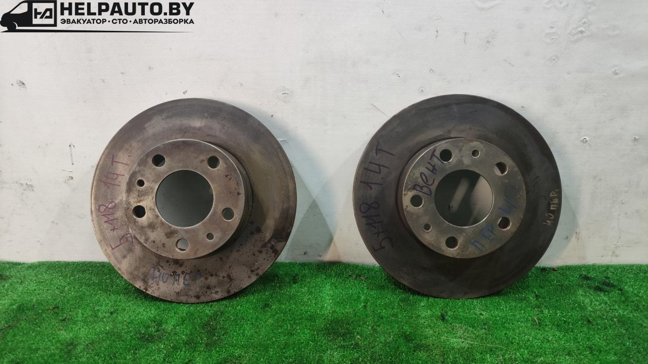 диск тормозной передний Fiat Ducato 2 поколение 1999, 2.8 л., 8140.43, дизель, МКПП, белый, фургон, передний привод - фото №1