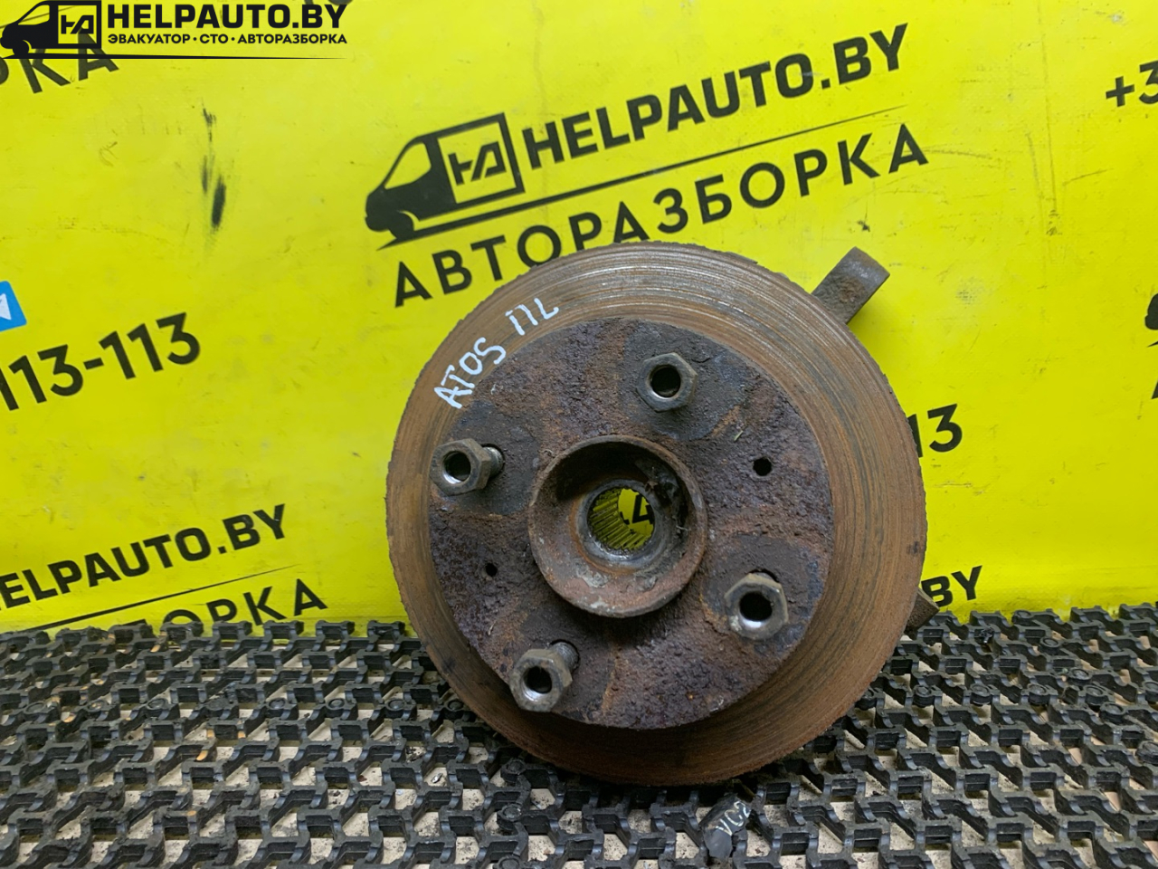 ступица передняя левая Hyundai Atos 1 поколение 1998, 0.8 л., бензин, МКПП, синий, хетчбэк 5 дв., передний привод - фото №1