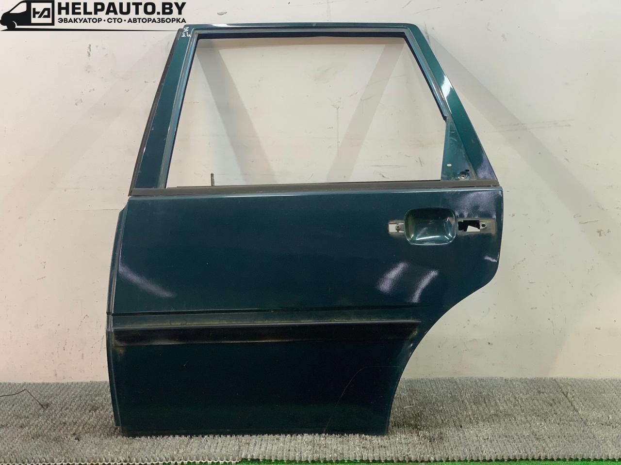 дверь задняя левая Volvo 460 1 поколение 1993, 2.0 л., бензин, МКПП, зелёный, седан, передний привод - фото №1
