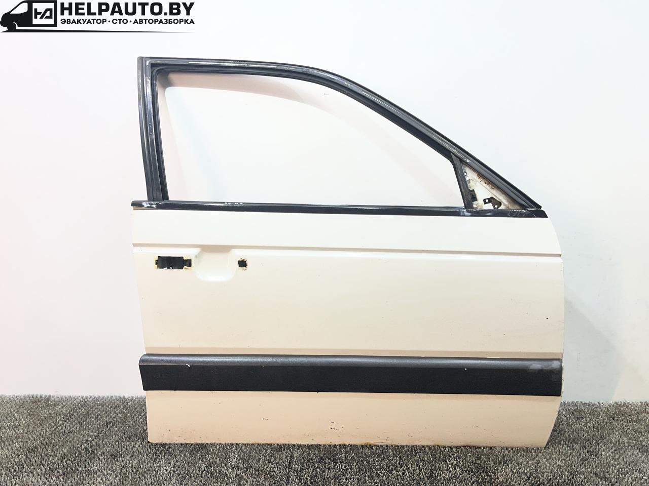 дверь передняя правая Volkswagen Passat B3 1991, 1.8 л., бензин, МКПП, белый, седан, передний привод - фото №1