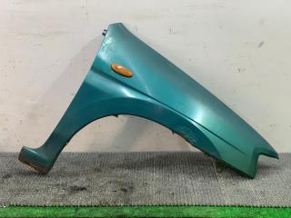 крыло переднее правое Mazda Demio 1 поколение [рестайлинг] 2001, 1.3 л., бензин, МКПП, зелёный, хетчбэк 5 дв., передний привод