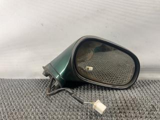 зеркало наружное правое Mitsubishi Carisma 1 поколение 1997, 1.9 л., F8QT, дизель, МКПП, зеленый, хетчбэк 5 дв.
