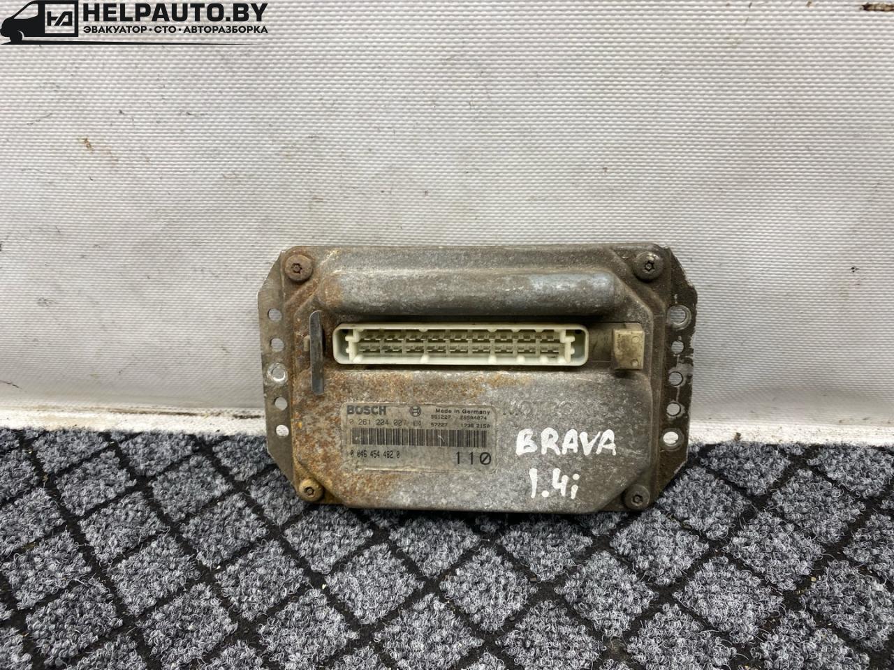 блок управления двигателем Fiat Brava 1 поколение 1997, 1.4 л., бензин, МКПП, хетчбэк 5 дв., 0261204007, 57227, 00464544820 - фото №1