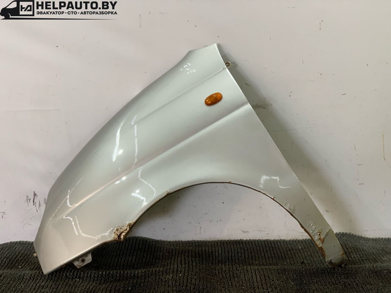 крыло переднее левое Daewoo Matiz M200 KLYA 2006, 0.8 л., F8CV, бензин, МКПП, серый, хетчбэк 5 дв., передний привод - фото №1