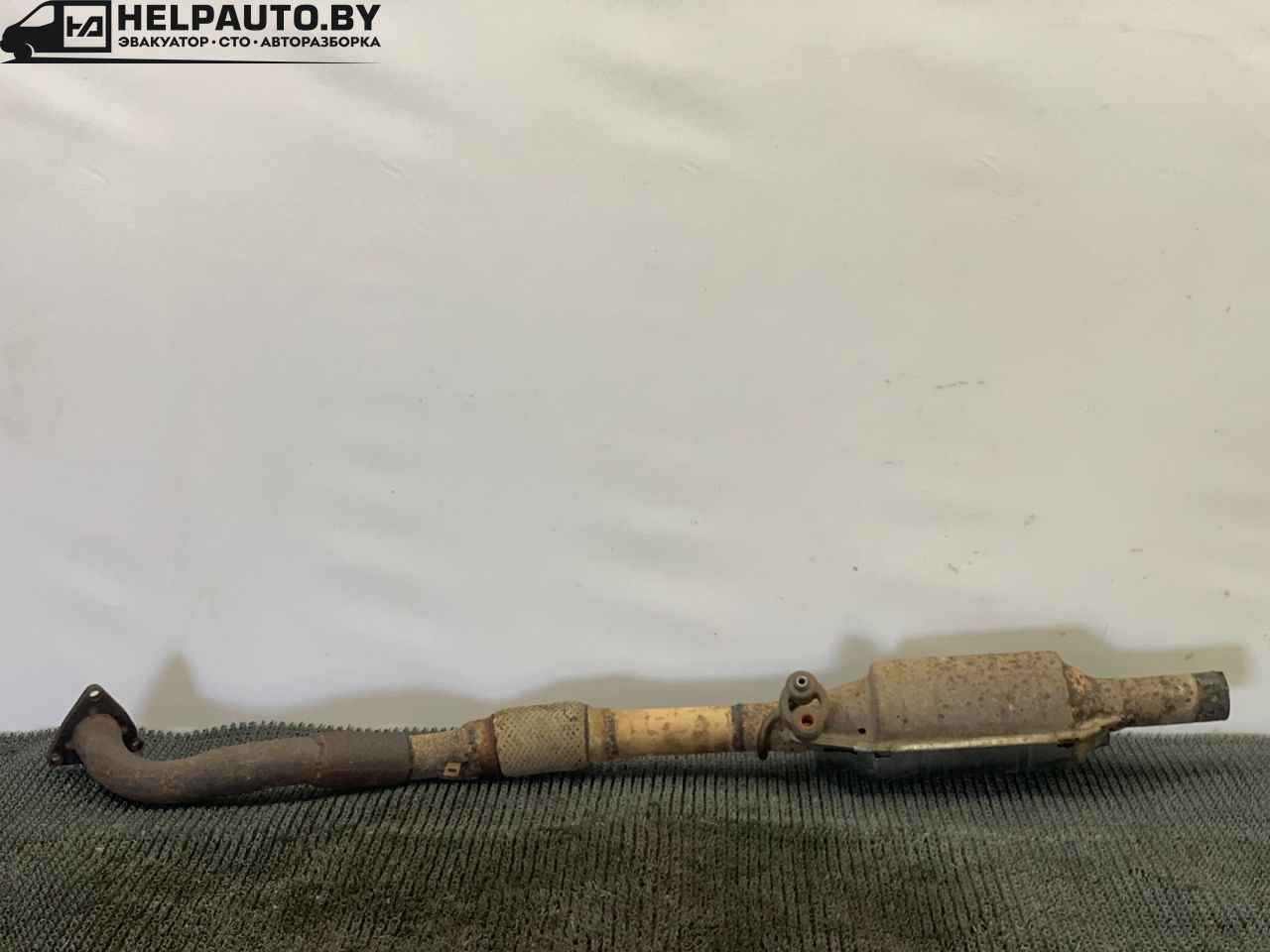 труба приемная глушителя Hyundai Santa Fe 1 поколение (SM) 2003, 2.4 л., бензин, МКПП, внедорожник 5 дв. - фото №1