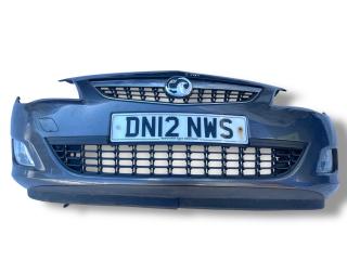 бампер передний Opel Astra J 2012, 1.6 л., A 16 XER, бензин, 5МКПП, karbongrau / 177, хетчбэк 5 дв., передний привод, правый руль