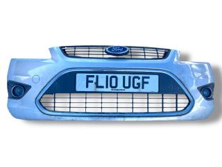 бампер передний Ford Focus 2 поколение [рестайлинг] 2010, 1.6 л., HWDA, бензин, 5МКПП, moondust silver / o3, хетчбэк 5 дв., передний привод, правый руль