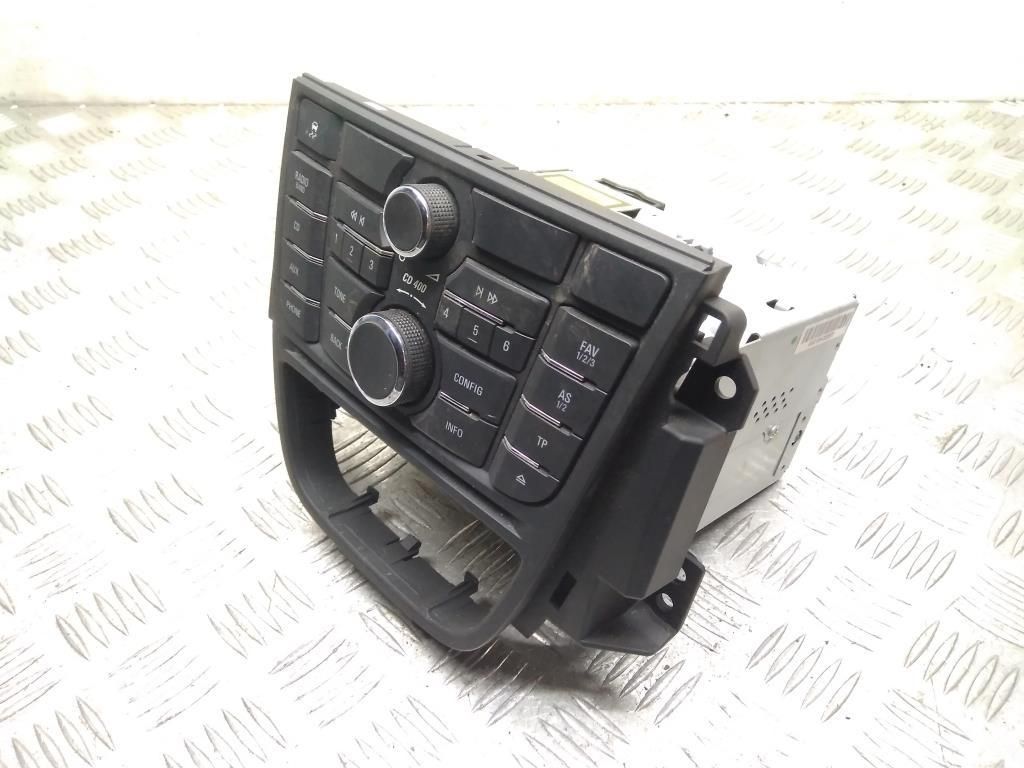 магнитола Opel Astra J 2010, 1.7 л., CDTi, A 17 DTR, дизель, 6МКПП, синий, хетчбэк 5 дв., передний привод, правый руль, 13334053, 13346050