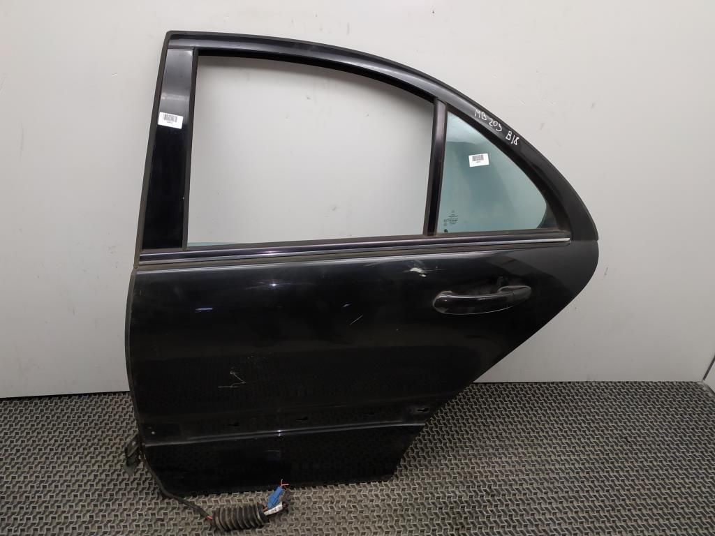 стекло двери задней левой Mercedes-Benz C-Класс W203/S203/CL203 [рестайлинг] 2006, 1.8 л., Kompr, M 271.946, бензин, АКПП, черный, седан, задний привод, правый руль