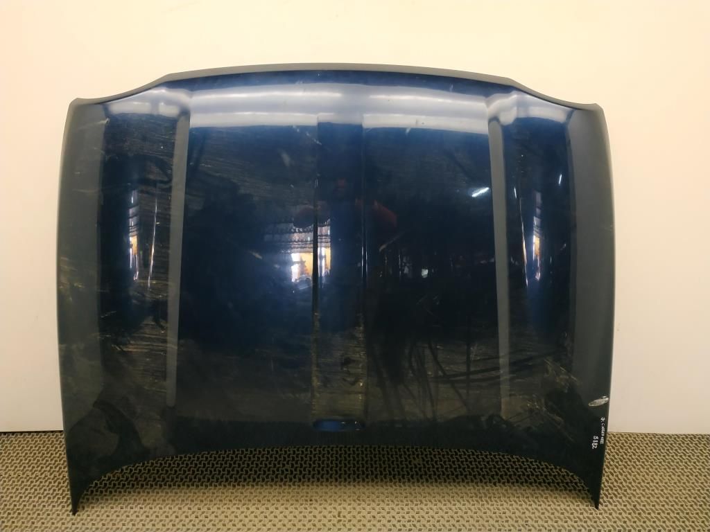 капот Jeep Cherokee 3 поколение KJ 2003, 2.8 л., CRD, ENR, дизель, АКПП, синий, внедорожник 5 дв., полный привод, правый руль, 55177200AD