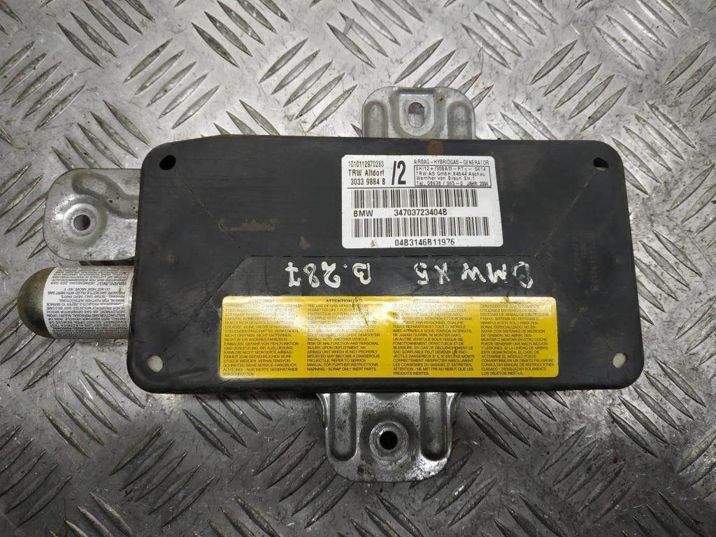 подушка безопасности дверная BMW X5 E53 [рестайлинг] 2004, 3.0 л., D, M57 D30 (306D2), дизель, АКПП, sterlinggrau / 472, внедорожник 5 дв., полный привод, правый руль, 34703723404B