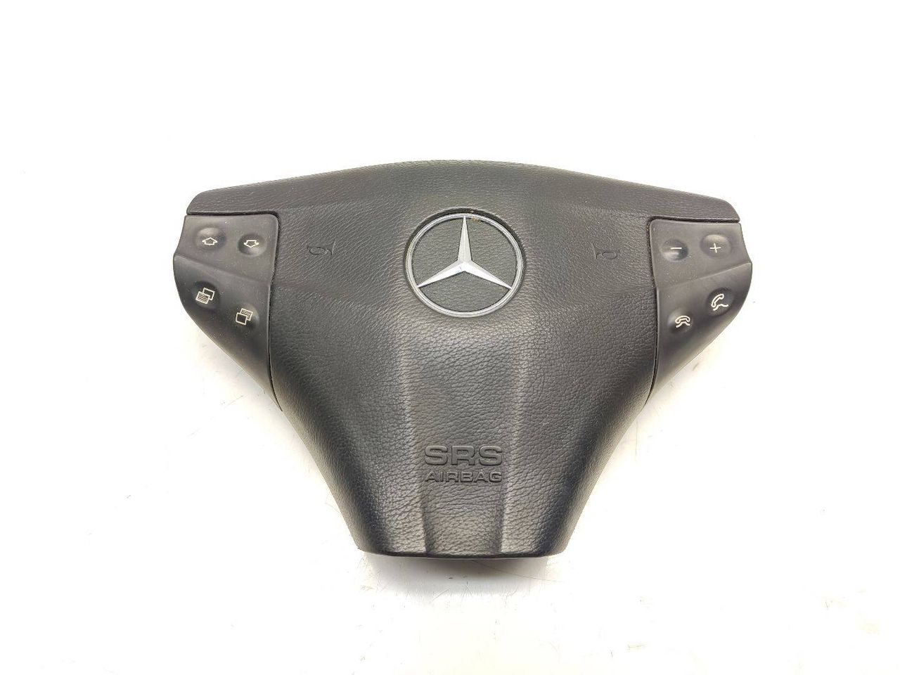 подушка безопасности водителя Mercedes-Benz C-Класс W203/S203/CL203 [рестайлинг] CL203 2004, 1.8 л., Kompr, M 271.946, бензин, 6МКПП, brillantsilber / 744, хетчбэк 3 дв., задний привод, правый руль, A2034602503, 2034602398