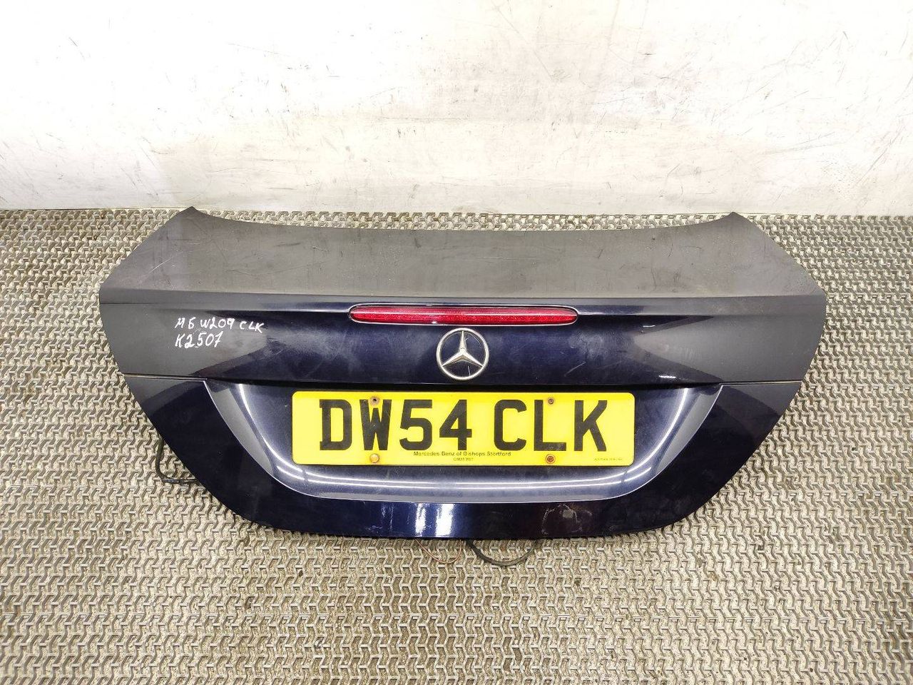 крышка багажника (дверь 3-5) Mercedes-Benz CLK-Класс C209/A209 C209 2004, 2.7 л., CDi, OM 612.967, дизель, АКПП, tansanitblau / 359, купе, задний привод, правый руль, A2097500275