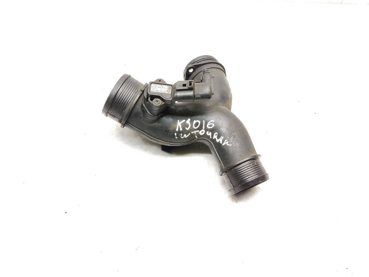 патрубок интеркулера Volkswagen Touareg 1 поколение 2006, 3.0 л., TDi, BKS, дизель, АКПП, schwarz / l041, внедорожник 5 дв., полный привод, правый руль, 038906051C, 7L6145770G, 7L6145795RL