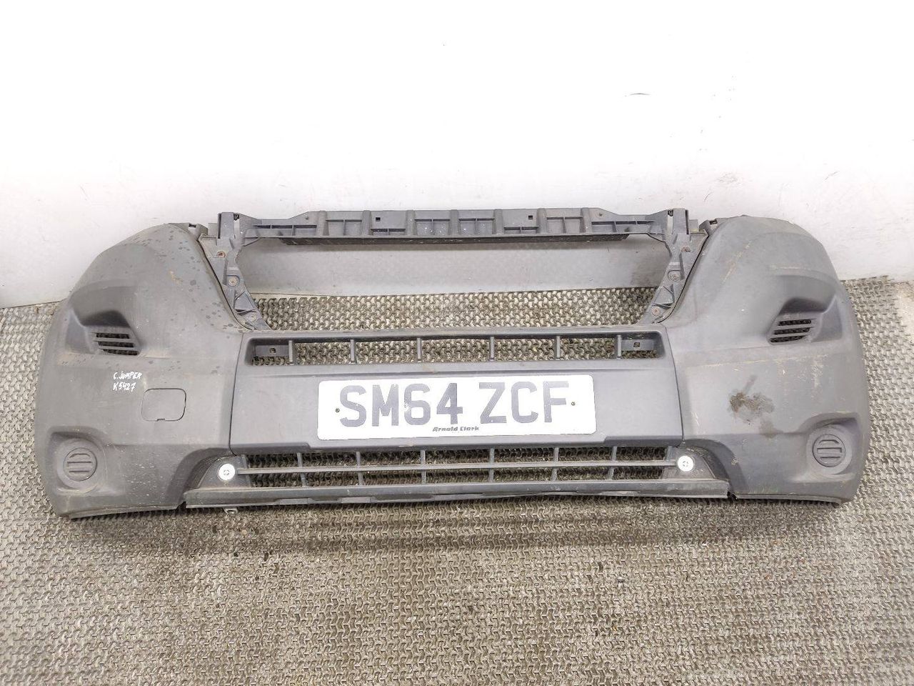 бампер передний Citroen Jumper 2 поколение [рестайлинг] 2015, 2.2 л., HDi, 4HG (P22DTE), дизель, 6МКПП, blanc banquise / ewp, микроавтобус, передний привод, правый руль