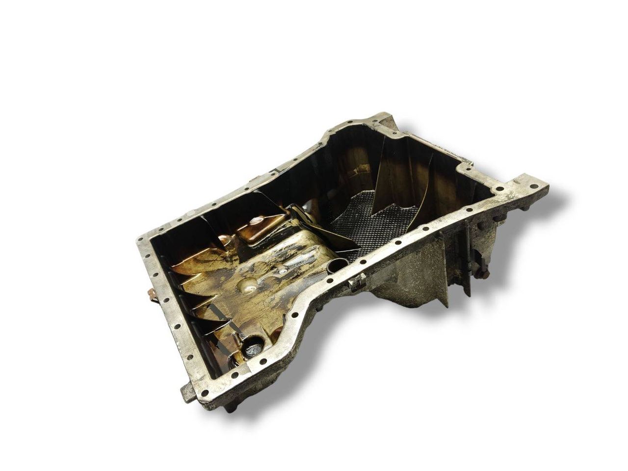 масляный поддон Mercedes-Benz C-Класс W203/S203/CL203 CL203 2003, 1.8 л., Kompr, M 271.946, бензин, 6МКПП, jaspisblau / 345, хетчбэк 3 дв., задний привод, правый руль, A2710141002 - фото №1