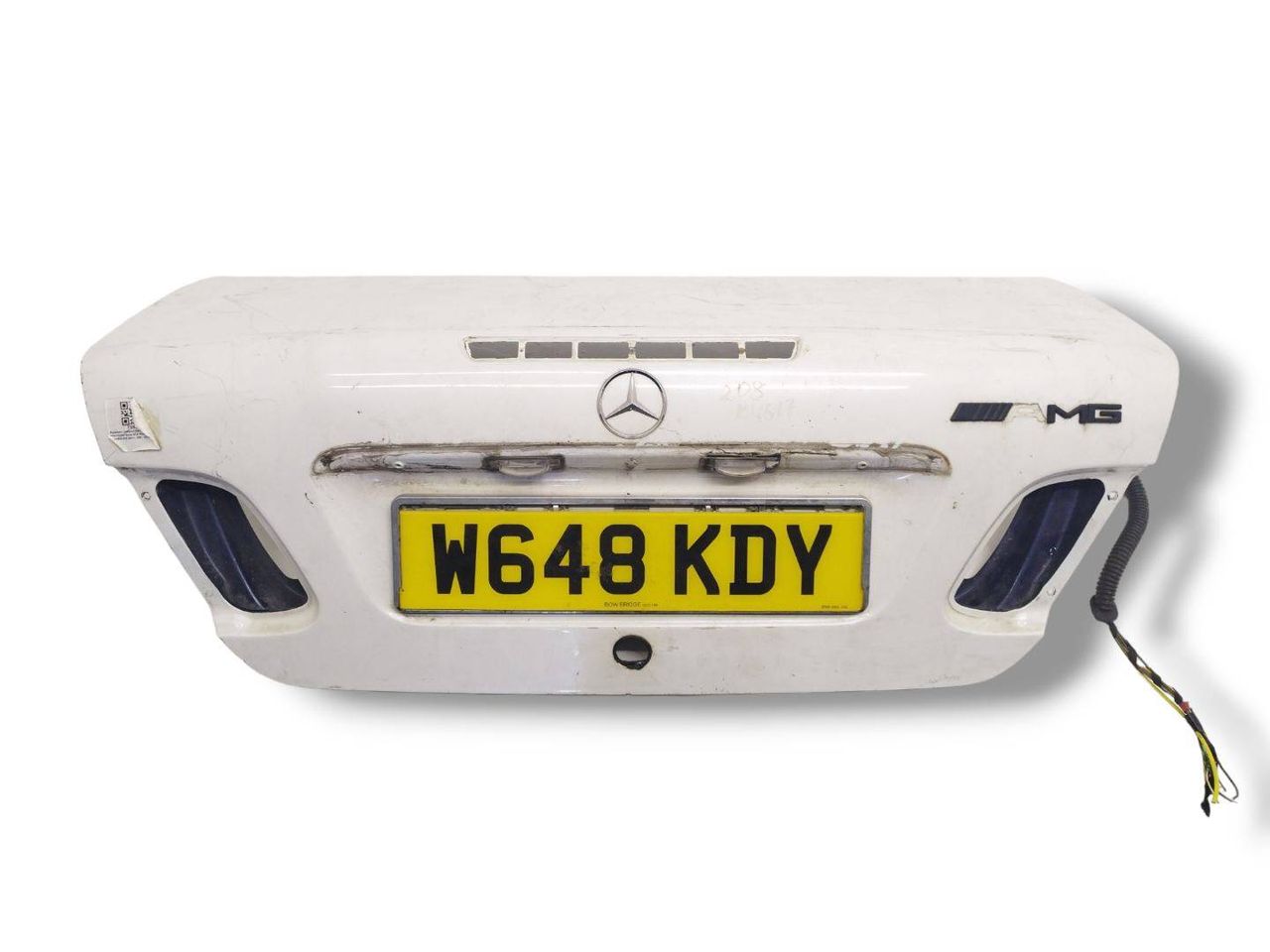крышка багажника (дверь 3-5) Mercedes-Benz CLK-Класс W208/A208 [рестайлинг] A208 2000, 2.3 л., Kompr, M 111.975, бензин, АКПП, белый, 366, кабриолет, задний привод, правый руль, A2087500475