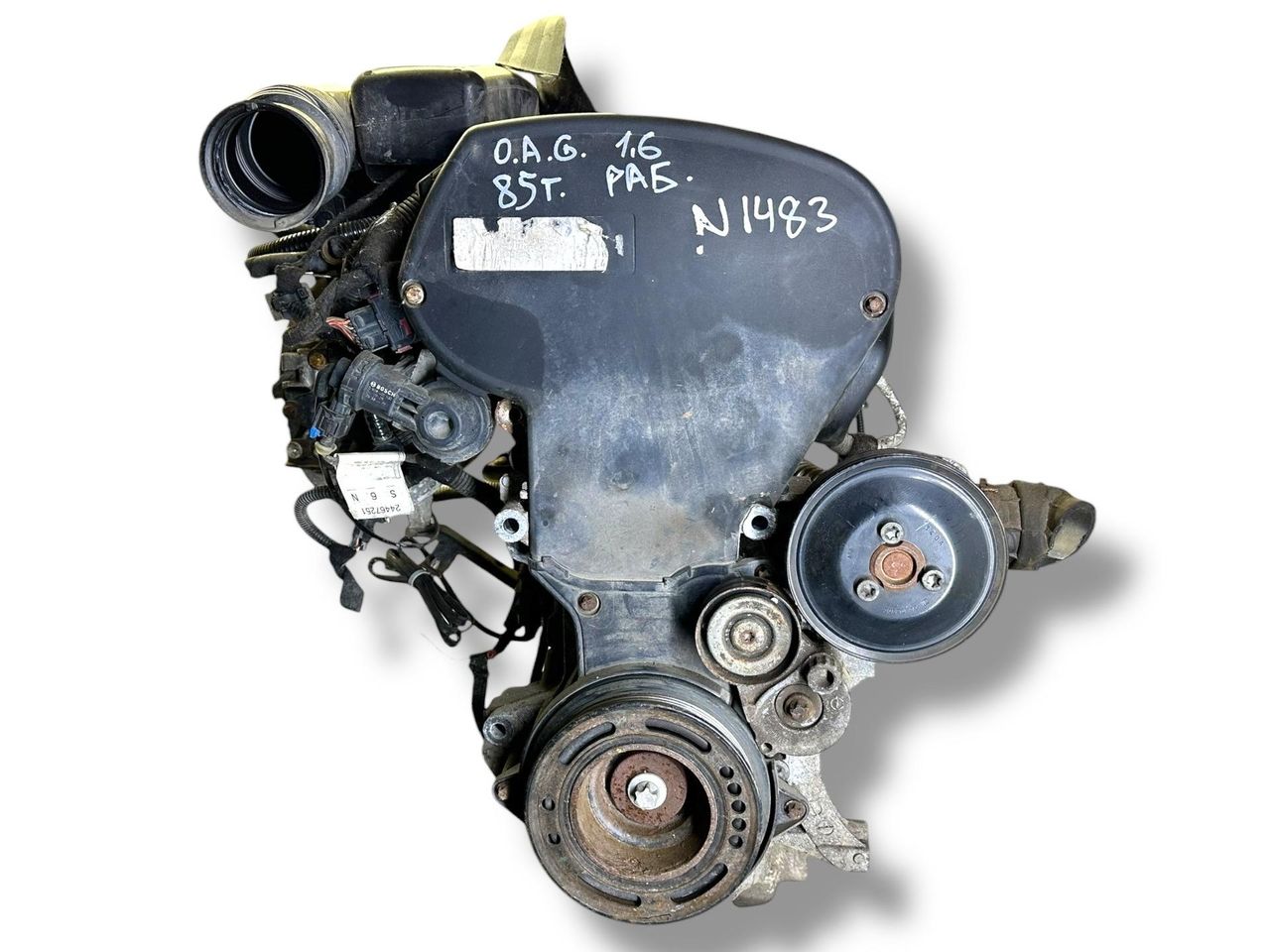 двигатель Opel Astra G 2004, 1.6 л., i, Z 16 XEP, бензин, 5МКПП, starsilber iii / 157, хетчбэк 5 дв., передний привод, правый руль, Z16XEP - фото №1