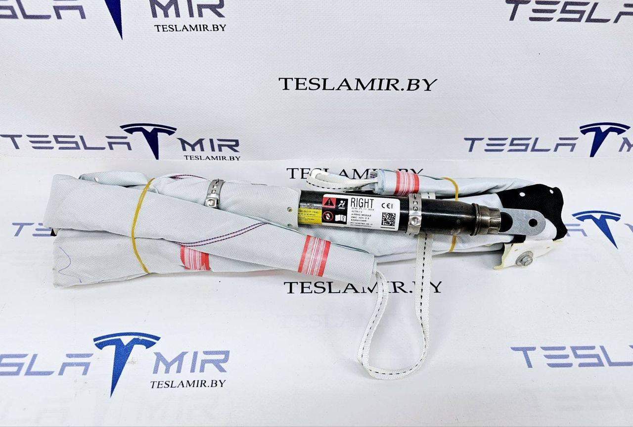 подушка безопасности боковая (шторка) Tesla Model Y 1 поколение 2021, 1490552-00, 1494611-00 - фото №1