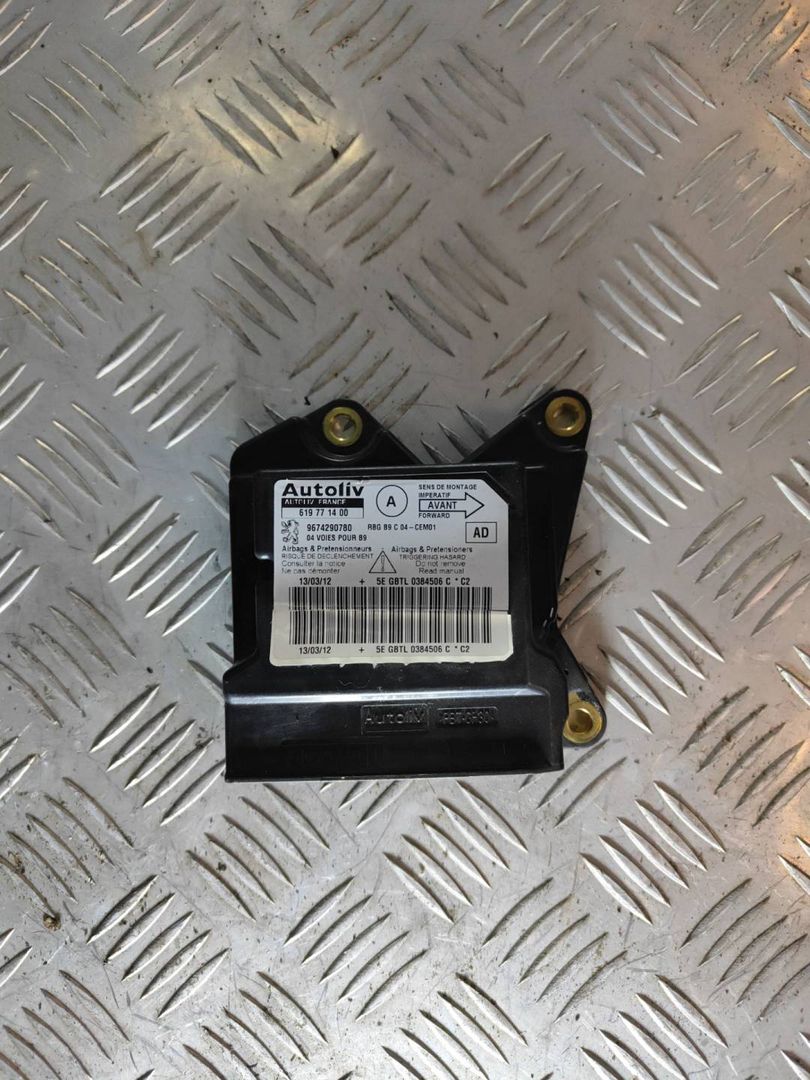 блок AirBag Citroen Berlingo 2 поколение (B9) 2012, 1.6 л., HDi, 9HN (DV6ETED), дизель, МКПП, белый, фургон, передний привод, правый руль, 0280755168 - фото №1