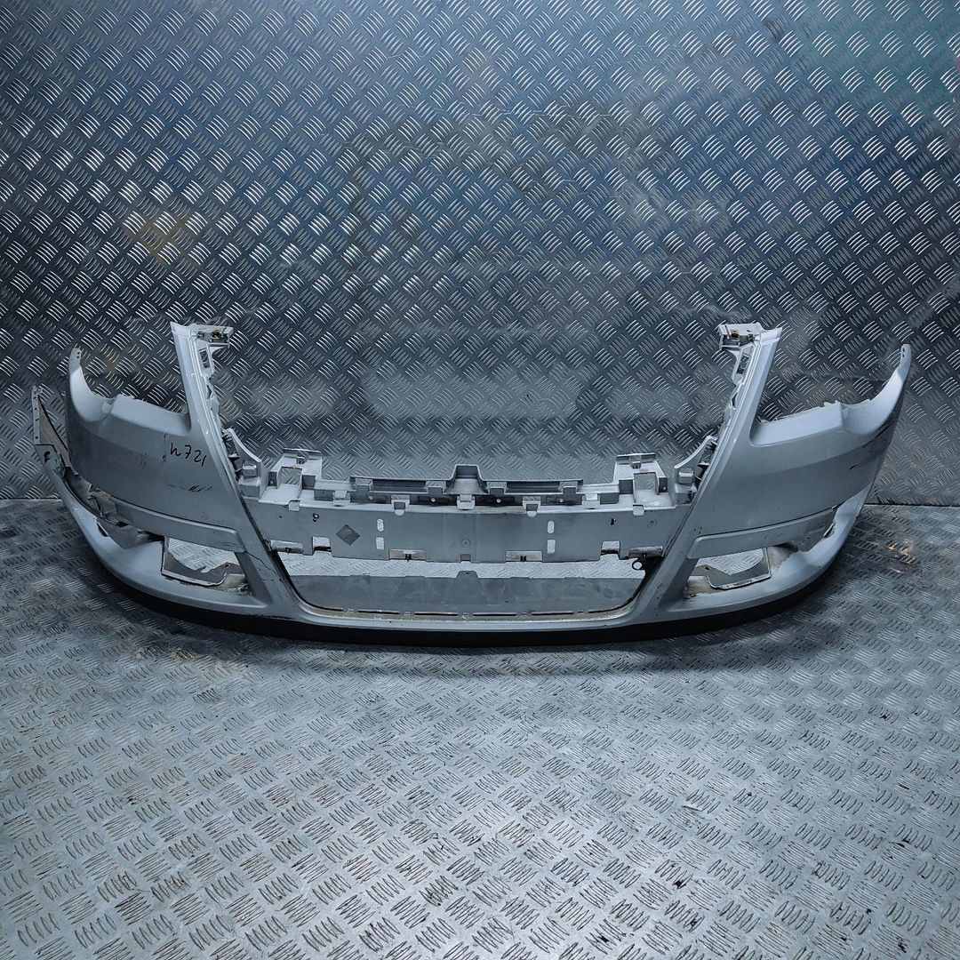 бампер передний Volkswagen Passat B6 2007, 2.0 л., TDi, дизель, 6МКПП, серебристый, универсал, передний привод, правый руль, 3C0307221C - фото №1