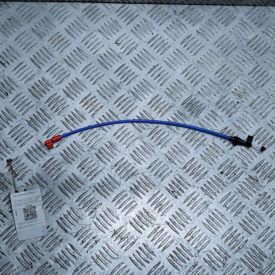 трос отопителя (печки) Volkswagen Transporter T5 2006, 2.5 л., TDi, AXD, дизель, робот, серебристый, микроавтобус, передний привод, правый руль, 7H2819837C - фото №1
