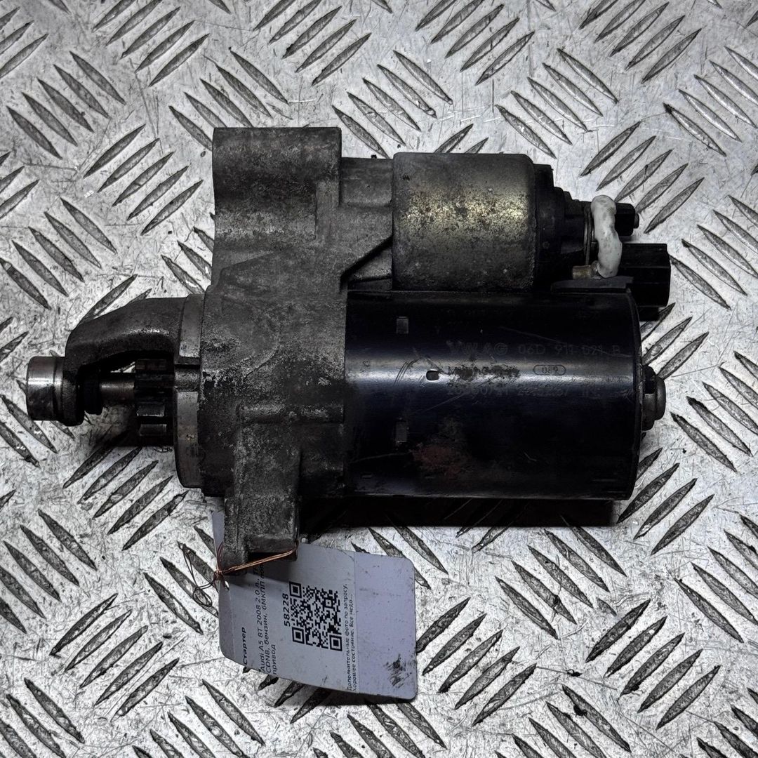 стартер Audi A5 8T 2008, 2.0 л., TFSI, CDNB, бензин, 6МКПП, полный привод, 0001107450, VWAG06D911B - фото №1