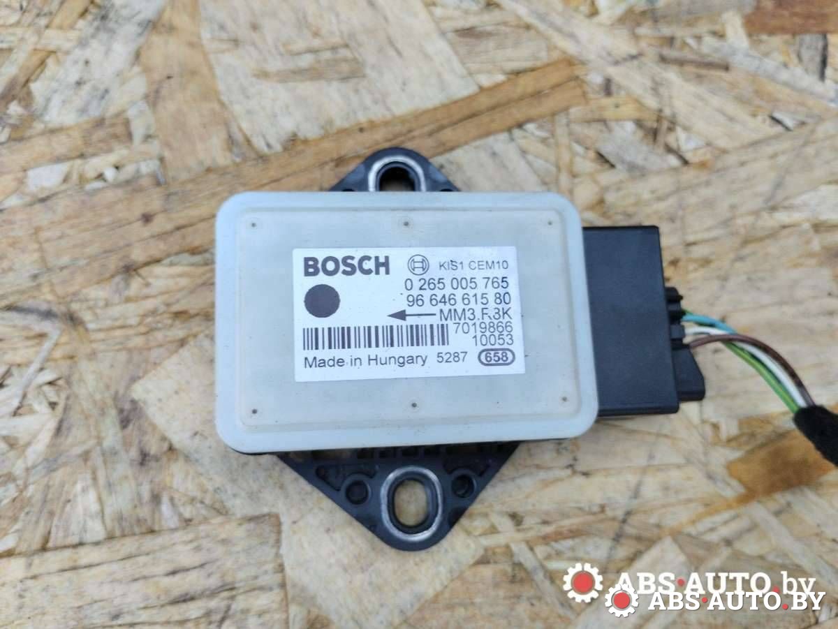 датчик курсовой устойчивости Peugeot 308 T7 2010, 1.6 л., бензин, АКПП, хетчбэк 5 дв., 0265005765, 9664661580 - фото №1