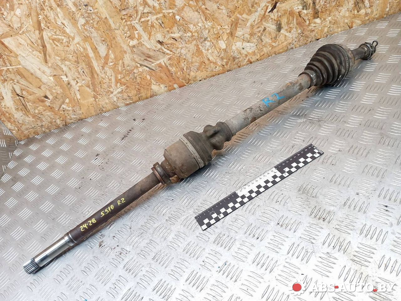 полуось передняя правая (приводной вал, ШРУС) Peugeot 407 1 поколение 2006, 2.0 л., RFN (EW10J4), бензин, универсал - фото №1
