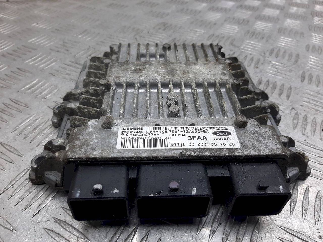 блок управления двигателем Ford Fusion 1 поколение 2005, 1.4 л., TDCi, 7S61-12A650-BA
