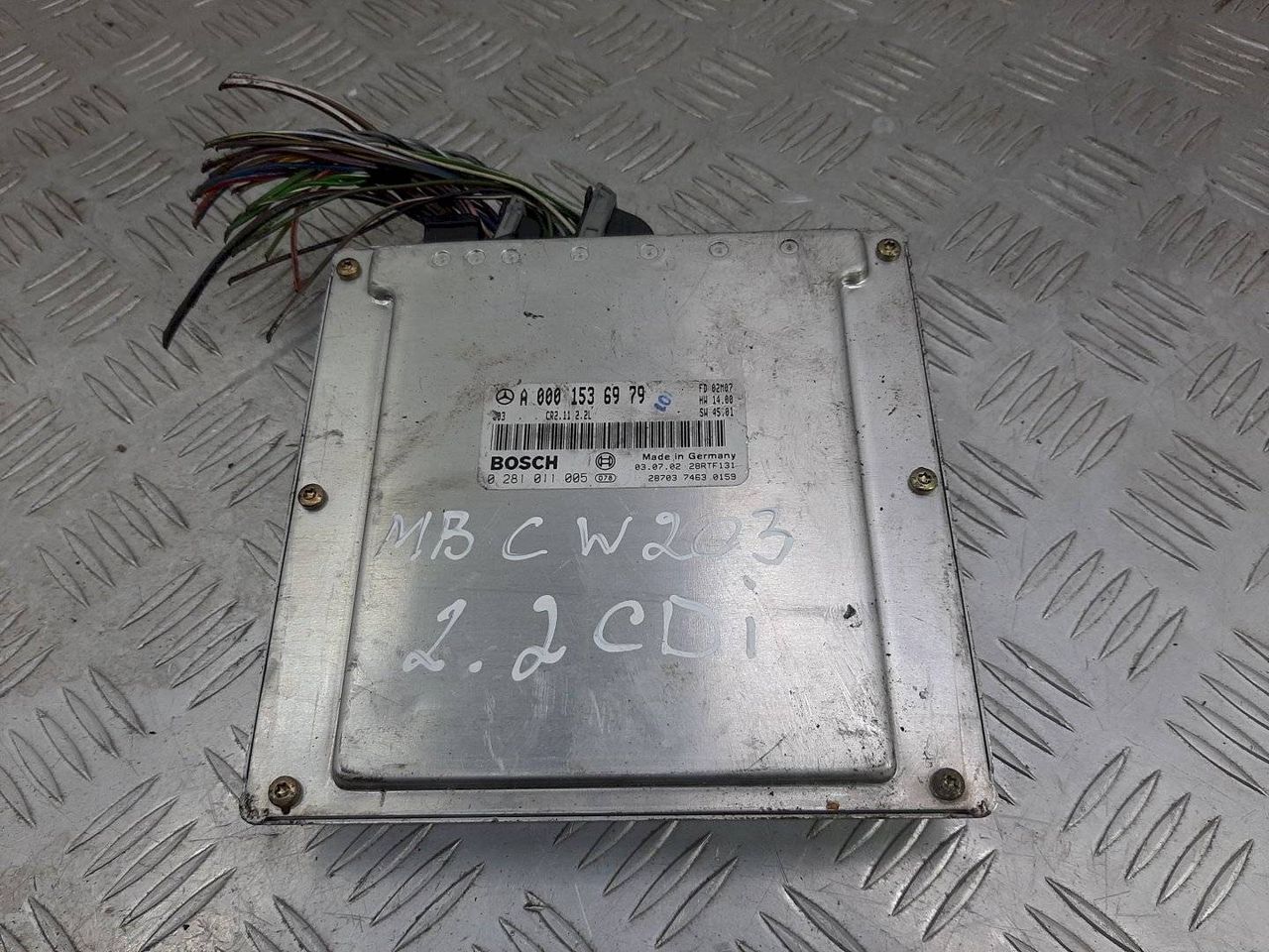 блок управления двигателем Mercedes-Benz C-Класс W203/S203/CL203 2003, 2.2 л., CDi, дизель, -, A0001536979 - фото №1