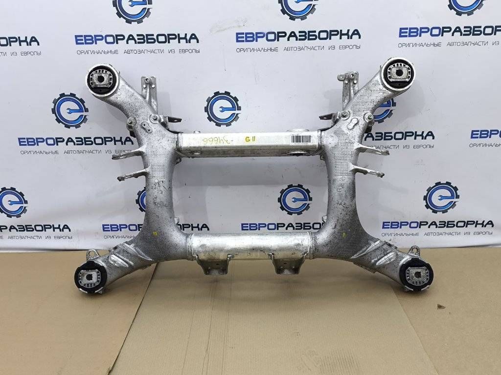 балка подвески задняя BMW 7 серия G11/G12 [рестайлинг] G11 2022, 3.0 л., дизель, АКПП, a96 mineral-weiss metallic, задний привод, правый руль, 33316883918, 33316861096, 6861096, 6883918