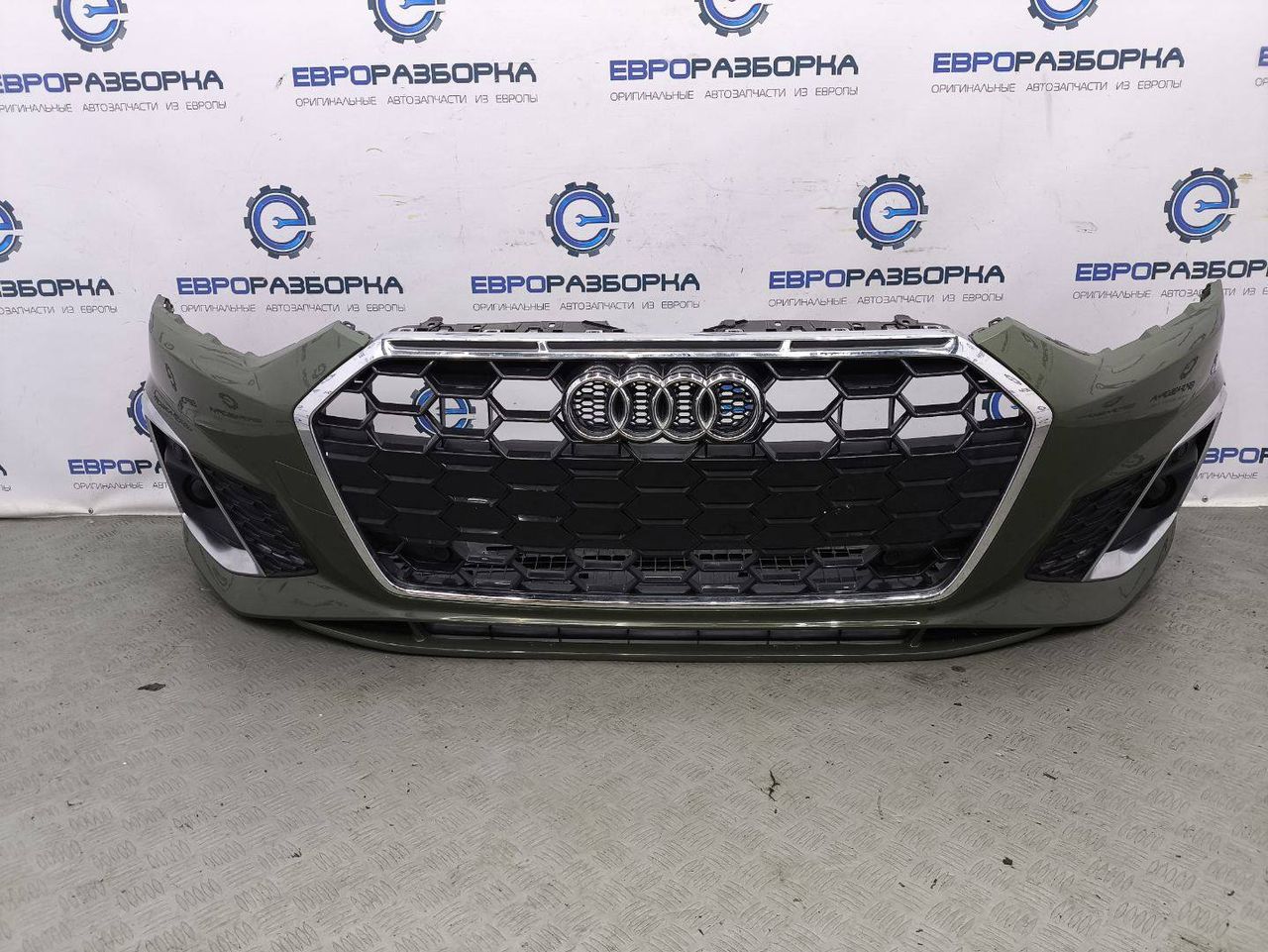 бампер передний Audi A5 F5 [рестайлинг] F53 2023, 2.0 л., TFSI, DMS, бензин, вариатор, оливковый, купе, передний привод, правый руль, 8W6807065QGRU, 8W6807065