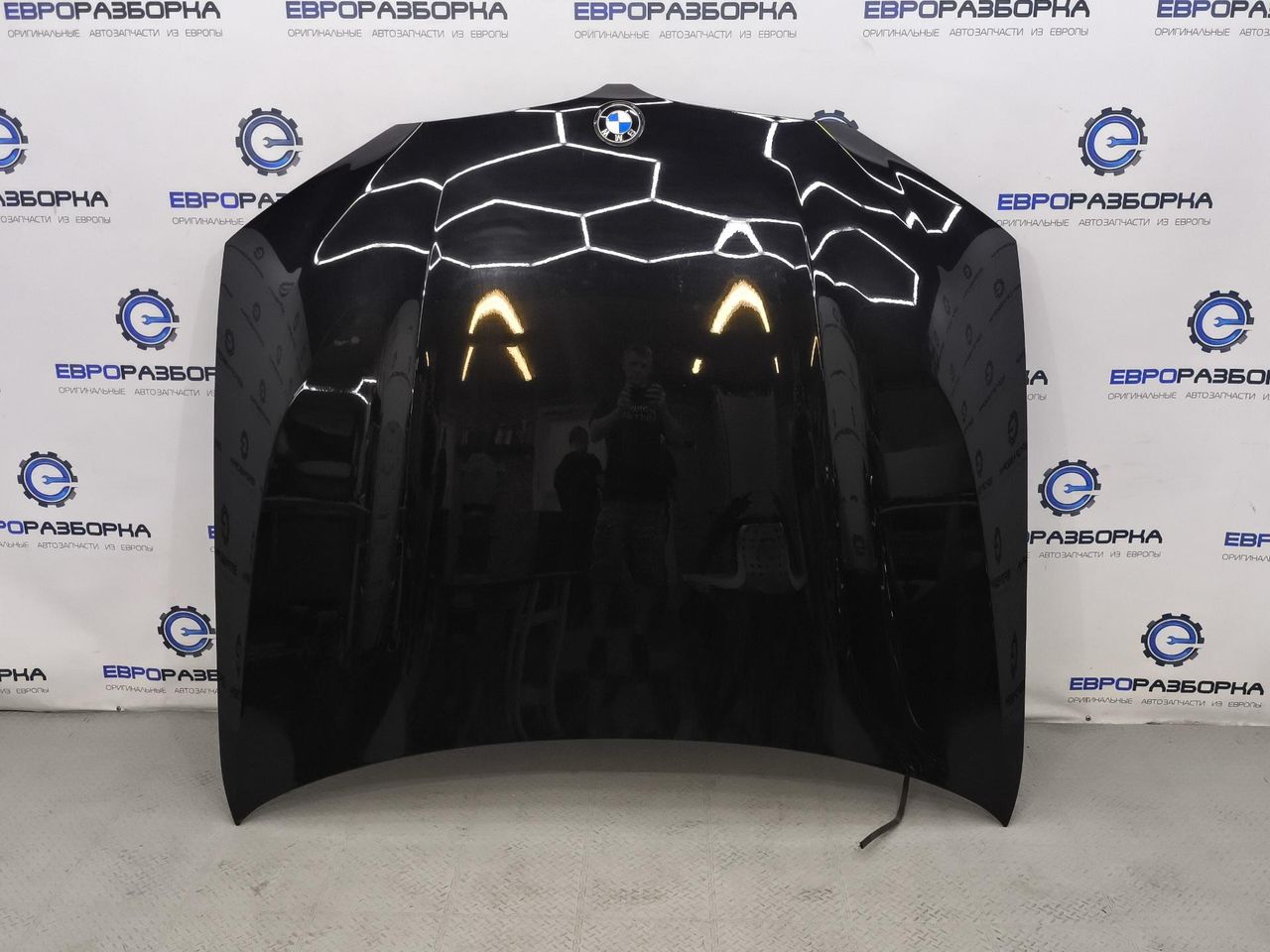 капот BMW X3 G01 2019, 2.0 л., B48 B20 A, бензин, АКПП, 475 black-sapphire metallic, полный привод, правый руль, 41008499153, 8499153, 41617475789, 7475789