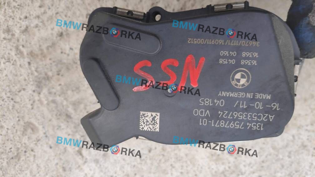 заслонка дроссельная BMW 5 серия F07/F10/F11 2012, 3.0 л., бензин, АКПП, хетчбэк 5 дв.