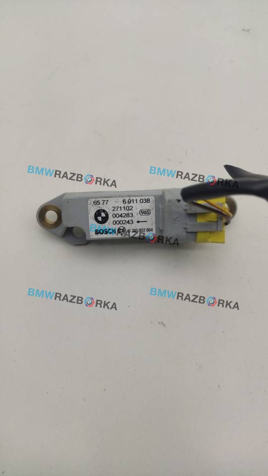 датчик удара BMW X5 E53 2002, 3.0 л., M57 D30 (306D1), дизель, АКПП, внедорожник 5 дв., правый руль, 65776911038