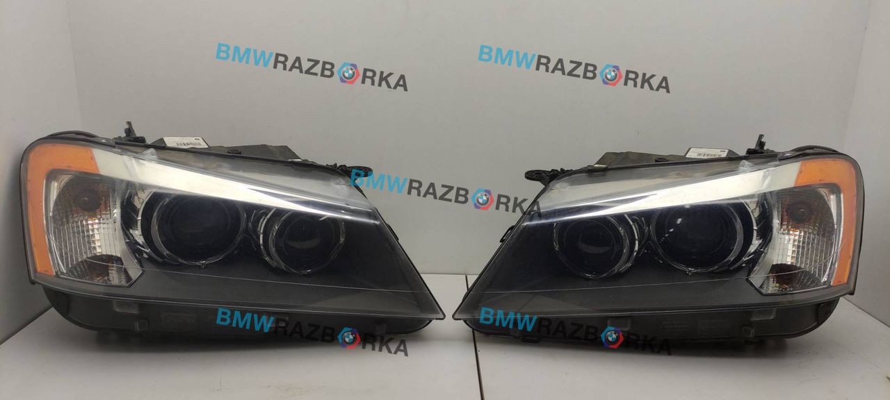 фара BMW X3 F25 2012, 3.0 л., i, N55 B30 A, бензин, АКПП, черный, внедорожник 5 дв., полный привод, 7219622, 7219621