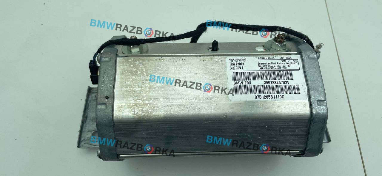 подушка безопасности пассажира BMW 3 серия E90/E91/E92/E93 [рестайлинг] E92 2008, 3.0 л., D, M57 D30 (306D3), дизель, МКПП, черный, купе, задний привод, правый руль, 9138247