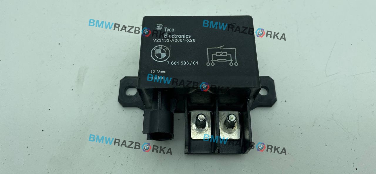 блок управления вентилятором (реле) BMW 5 серия F07/F10/F11 F10 2012, 3.0 л., D, N57 D30 B, дизель, АКПП, синий, седан, задний привод, правый руль, 61367661503