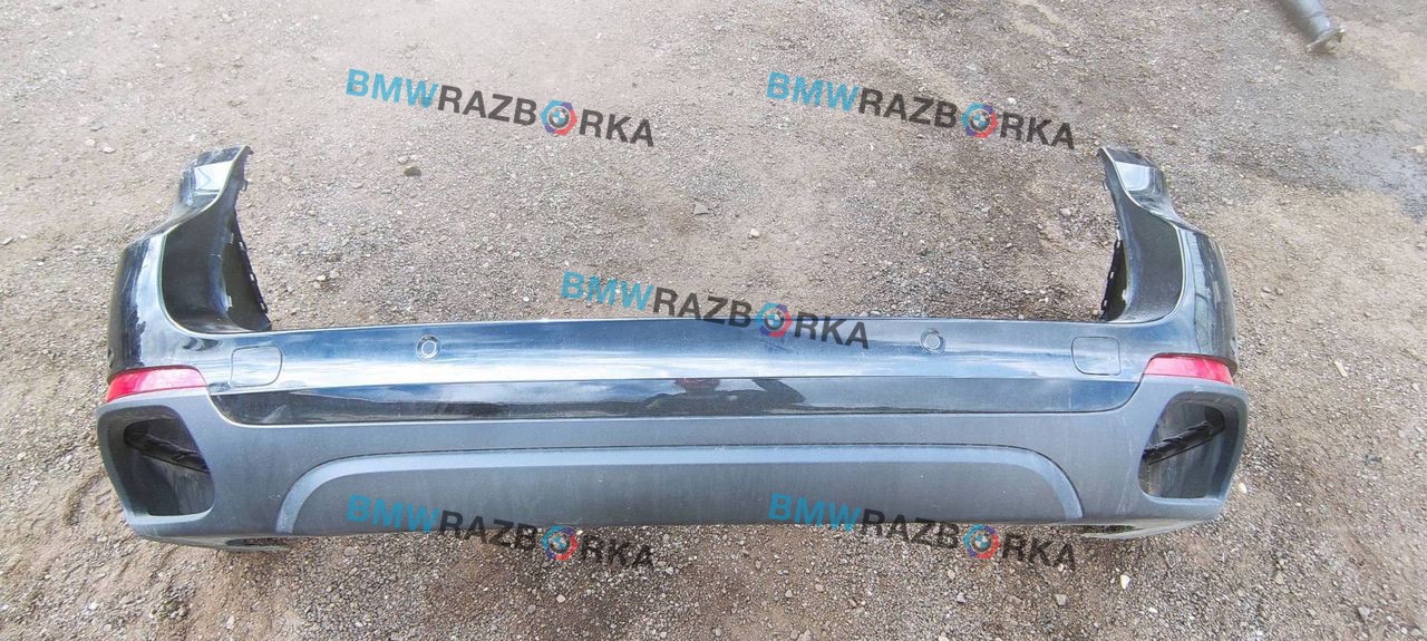 бампер задний BMW X5 F15 2014, 4.0 л., дизель, АКПП, черный, внедорожник 5 дв.