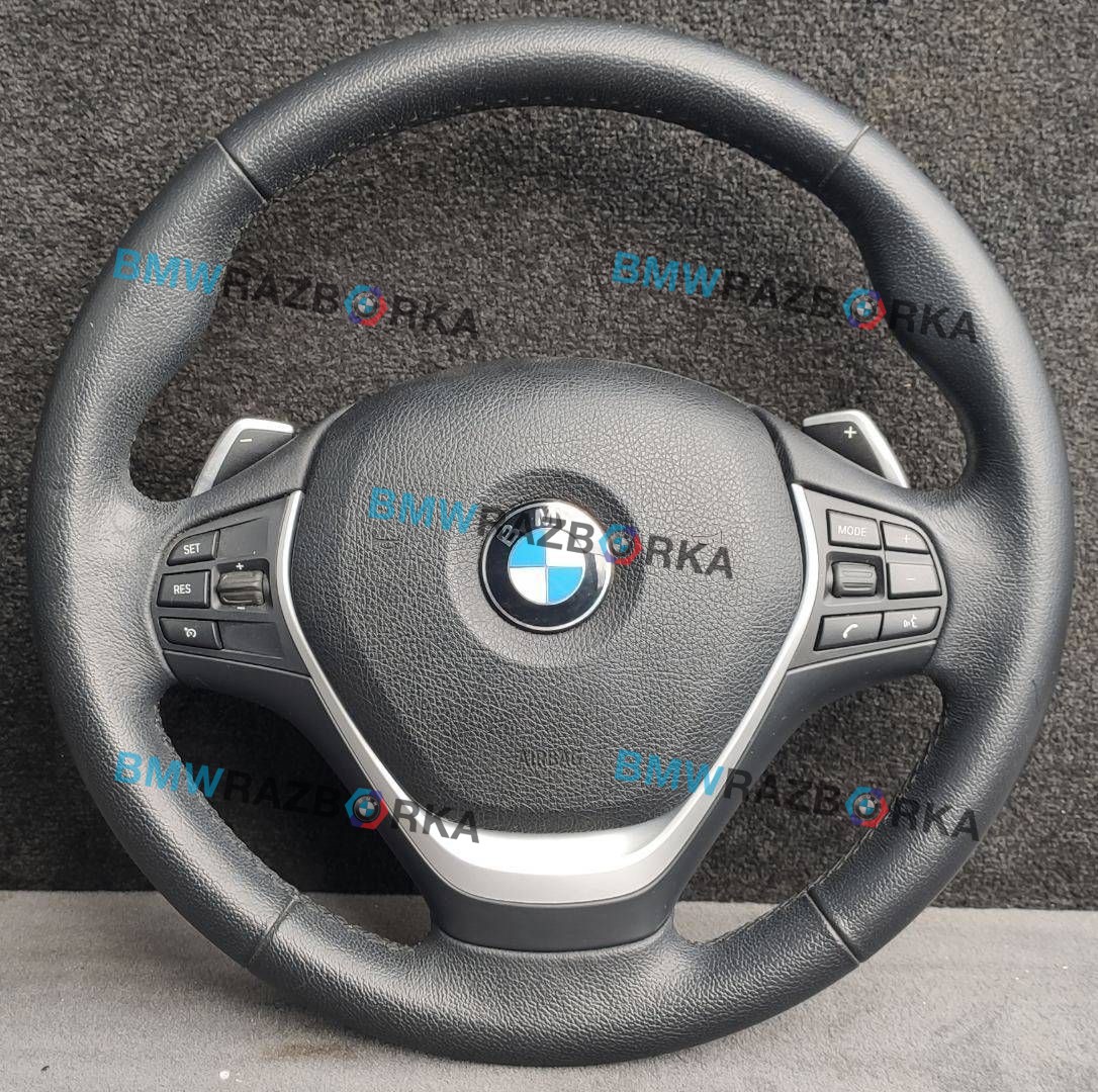 руль BMW 3 серия F30/F31/F34 F30 2012, 2.0 л., N20 B20 A, бензин, АКПП, черный, седан, задний привод, правый руль