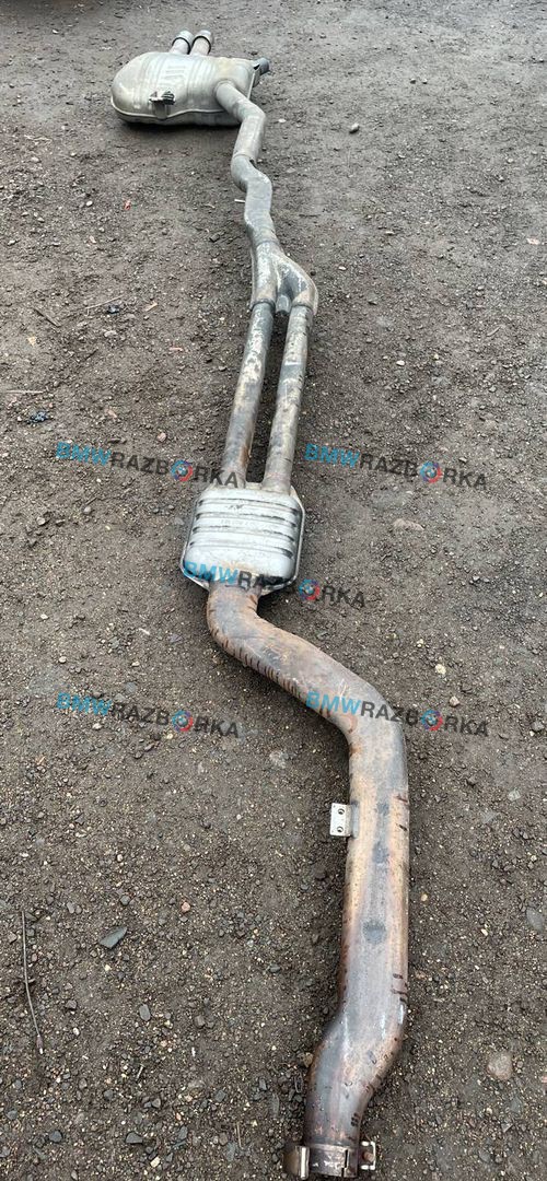 глушитель BMW 7 серия F01/F02 [рестайлинг] F02 2014, 3.0 л., N57 D30 A, дизель, АКПП, серый, седан, задний привод, правый руль, 7807103, 7807110