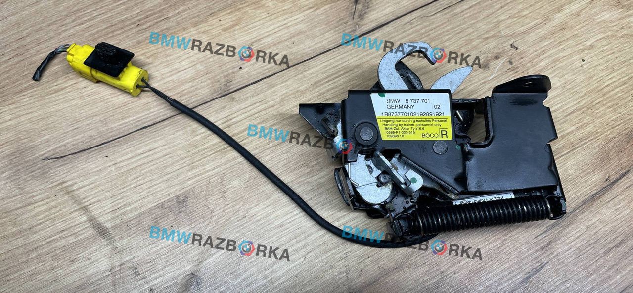 замок капота BMW X1 F48 [рестайлинг] F48 2019, 1.5 л., бензин, 6МКПП, a300, внедорожник 5 дв., передний привод, правый руль, 8737701