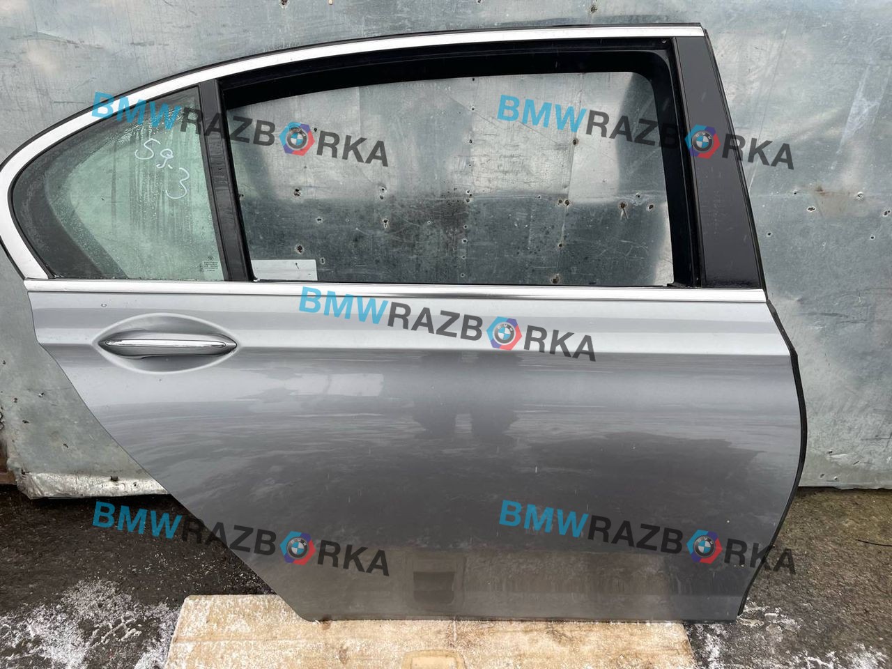 дверь задняя правая BMW 7 серия F01/F02 [рестайлинг] F02 2014, 3.0 л., N57 D30 A, дизель, АКПП, серый, седан, задний привод, правый руль