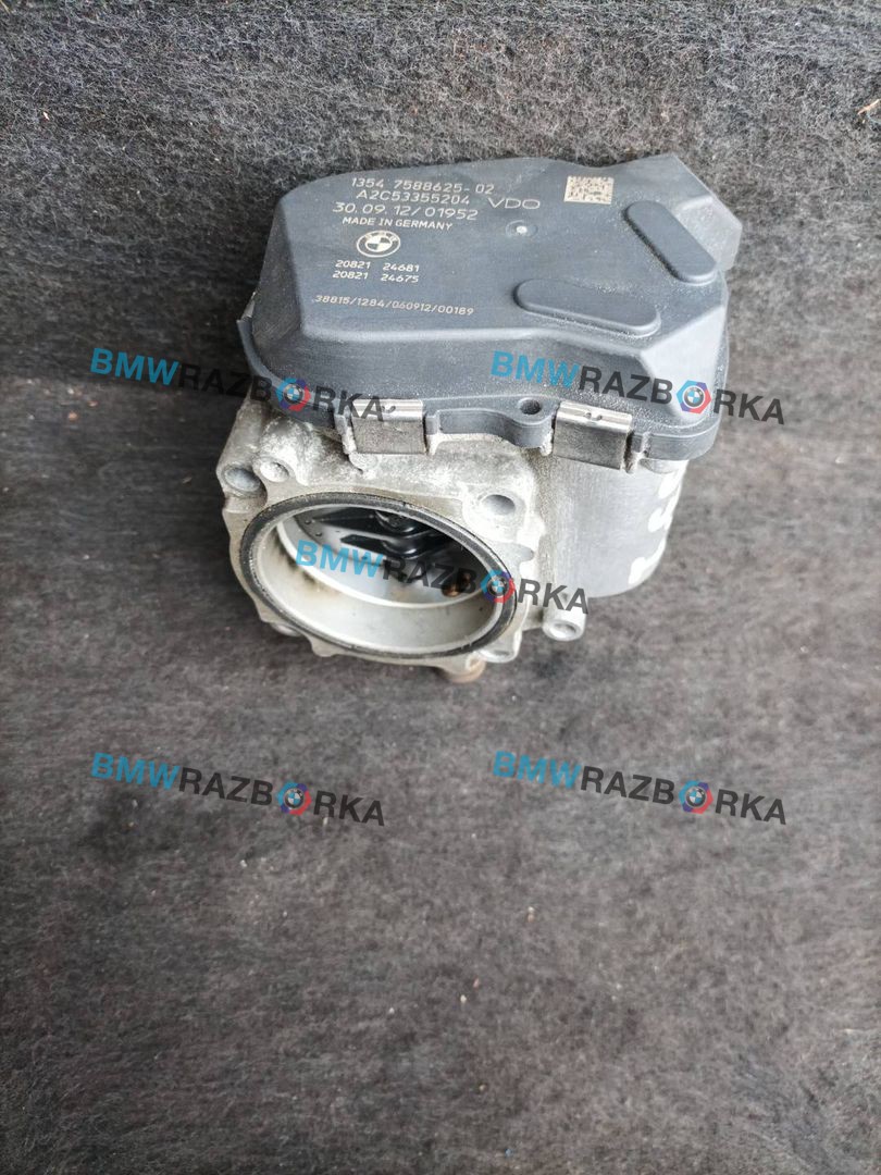 заслонка дроссельная BMW 3 серия F30/F31/F34 F30 2012, 2.0 л., N20 B20 A, бензин, АКПП, черный, седан, задний привод, правый руль, 7588625