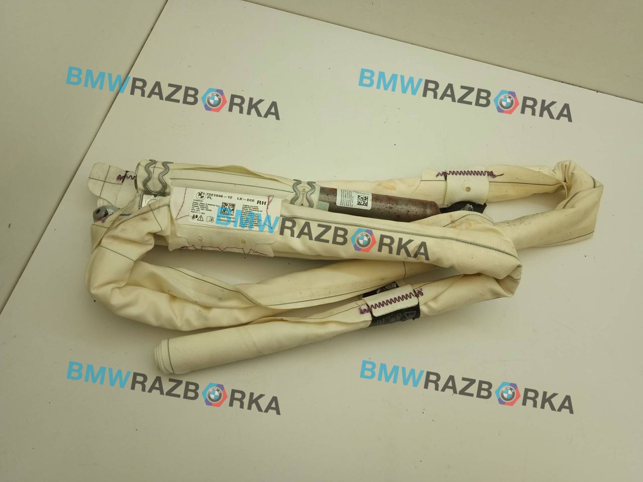 подушка безопасности боковая (шторка) BMW 3 серия F30/F31/F34 [рестайлинг] F30 2015, 3.0 л., N57 D30 A, дизель, АКПП, a300, седан, полный привод, правый руль, 7221046