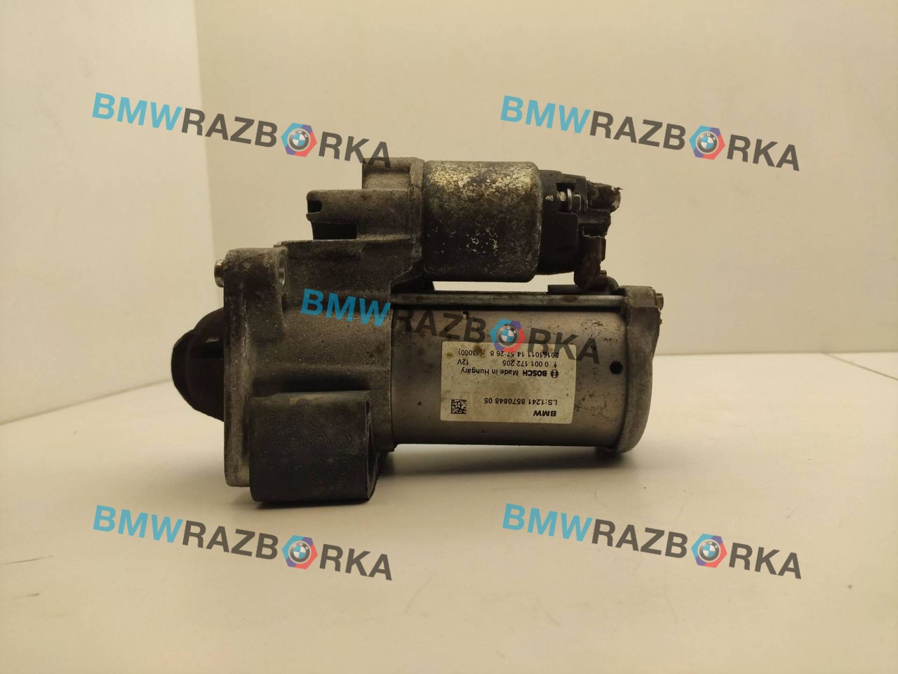 стартер BMW X1 F48 2016, 1.8 л., дизель, 6МКПП, 668, внедорожник 5 дв., полный привод, правый руль, 12418570848, 0001172205