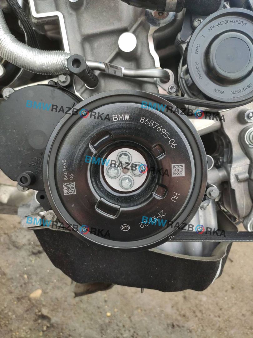 шкив коленвала BMW 2 серия F44 2022, 1.5 л., i, B38 A15 A, бензин, АКПП, белый(300), седан, передний привод, правый руль, 8687695